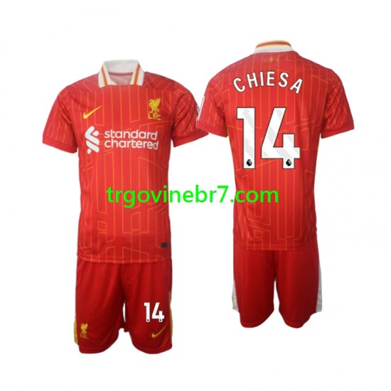 Dres Liverpool Chiesa 14 Domaći 2024-2025 Kratkih Rukava - Dječji