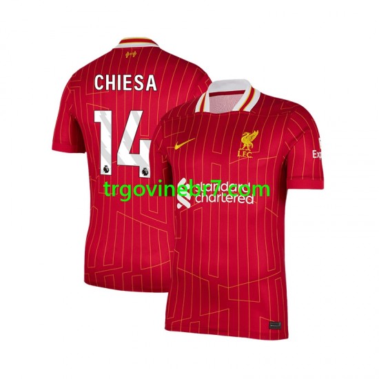 Dres Liverpool Federico Chiesa 14 Domaći 2024-2025 Kratkih Rukava - Muški