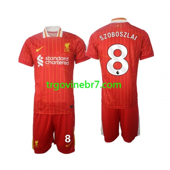 Dres Liverpool Szoboszlai 8 Domaći 2024-2025 Kratkih Rukava - Dječji