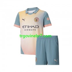 Dres Manchester City Četvrti 2024-2025 Kratkih Rukava - Dječji
