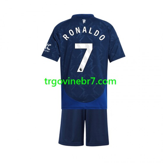 Dres Manchester United Cristiano Ronaldo 7 Gostujući 2024-2025 Kratkih Rukava - Dječji