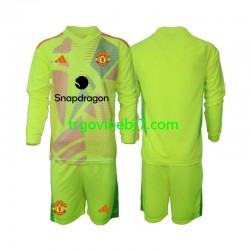 Golmanski Dres - Dres Manchester United Gostujući 2024-2025 Dugim Rukavima - Dječji