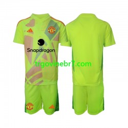 Golmanski Dres - Dres Manchester United Gostujući 2024-2025 Kratkih Rukava - Dječji