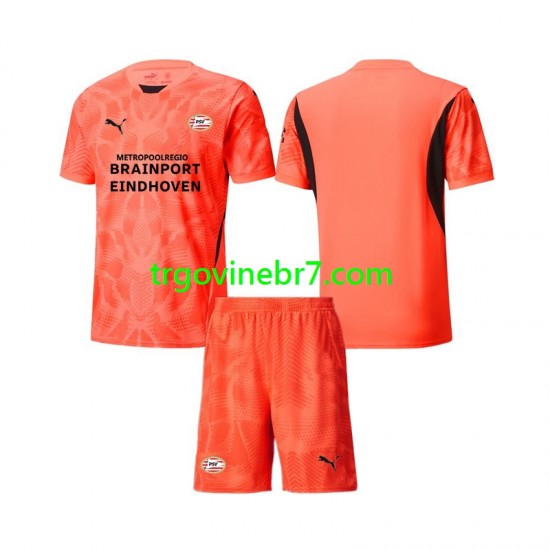Golmanski Dres - Dres PSV Eindhoven Domaći 2024-2025 Kratkih Rukava - Dječji
