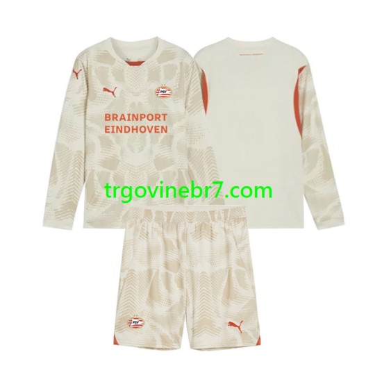 Golmanski Dres - Dres PSV Eindhoven Treći 2024-2025 Dugim Rukavima - Dječji