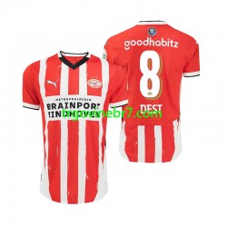 Dres PSV Eindhoven Sergino Dest 8 Domaći 2024-2025 Kratkih Rukava - Muški