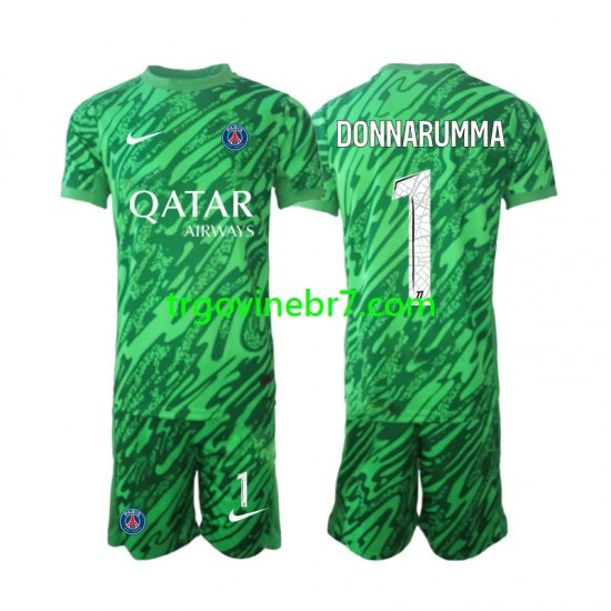 Golmanski Dres - Dres Paris Saint-Germain Gianluigi Donnarumma 1 Gostujući 2024-2025 Kratkih Rukava - Dječji
