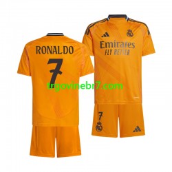 Dres Real Madrid Cristiano Ronaldo 7 Gostujući 2024-2025 Kratkih Rukava - Dječji