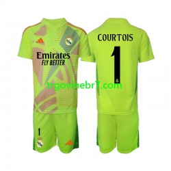 Golmanski Dres - Dres Real Madrid COURTOIS 1 Četvrti 2024-2025 Kratkih Rukava - Dječji