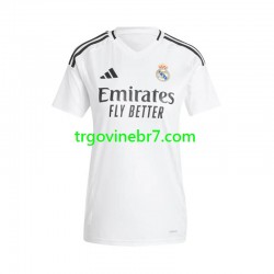Dres Real Madrid Domaći 2024-2025 Kratkih Rukava - Ženska Dres Real Madrid Domaći 2024-2025 Kratkih Rukava - Ženska