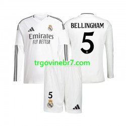 Dres Real Madrid Jude Bellingham 5 Domaći 2024-2025 Dugim Rukavima - Dječji