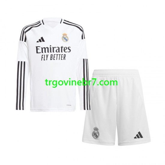 Dres Real Madrid Domaći 2024-2025 Dugim Rukavima - Dječji