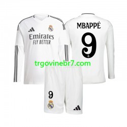 Dres Real Madrid Mbappé Kylian 9 Domaći 2024-2025 Dugim Rukavima - Dječji Dres Real Madrid Mbappé Kylian 9 Domaći 2024-2025 Dugim Rukavima - Dječji