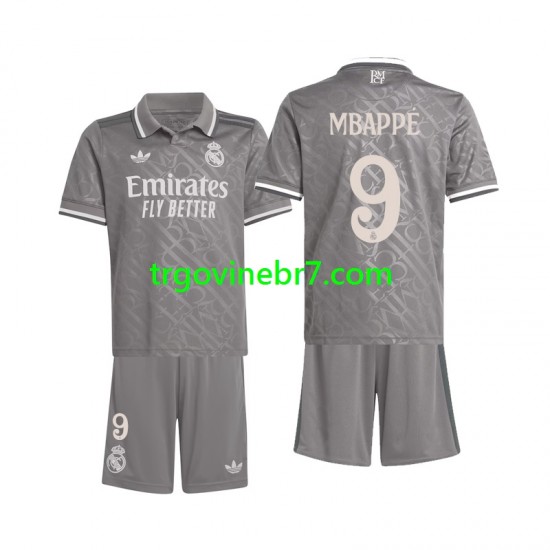 Dres Real Madrid Mbappé Kylian 9 Treći 2024-2025 Kratkih Rukava - Dječji