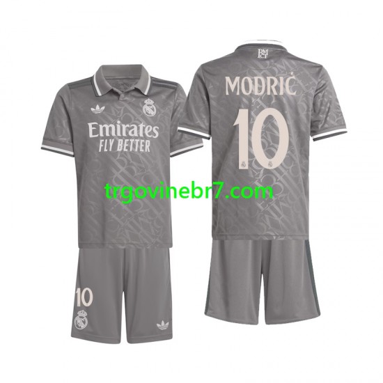 Dres Real Madrid Modrić 10 Treći 2024-2025 Kratkih Rukava - Dječji