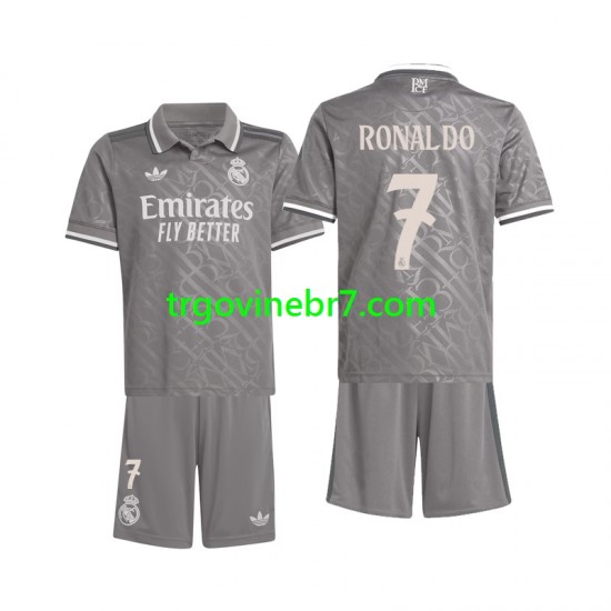 Dres Real Madrid Ronaldo 7 Treći 2024-2025 Kratkih Rukava - Dječji