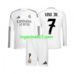 Dres Real Madrid Vinicius Junior 7 Domaći 2024-2025 Dugim Rukavima - Dječji Dres Real Madrid Vinicius Junior 7 Domaći 2024-2025 Dugim Rukavima - Dječji