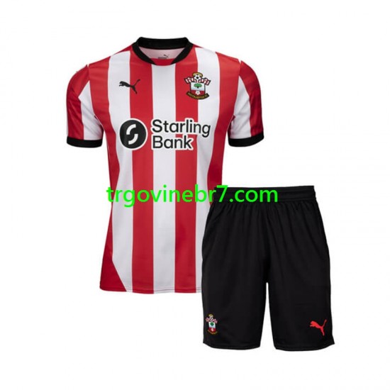 Dres Southampton Domaći 2024-2025 Kratkih Rukava - Dječji