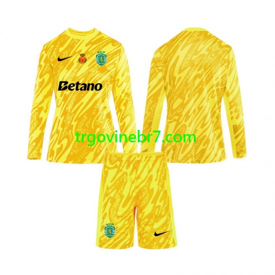 Golmanski Dres - Dres Sporting CP Treći 2024-2025 Dugim Rukavima - Dječji