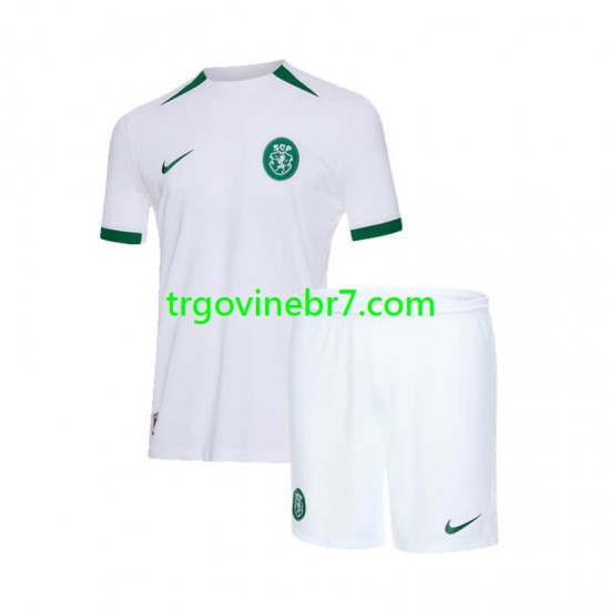 Dres Sporting CP Gostujući 2024-2025 Kratkih Rukava - Dječji