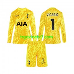 Golmanski Dres - Dres Tottenham Hotspur Vicario 1 Domaći 2024-2025 Dugim Rukavima - Dječji