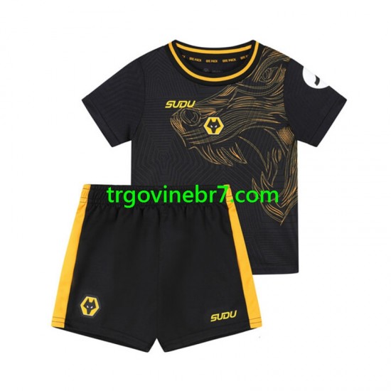 Dres Wolverhampton Wanderers Gostujući 2024-2025 Kratkih Rukava - Dječji