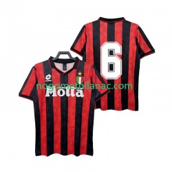 Dres AC Milan 6 1993 Retro Domaći 1994 Kratkih Rukava - Muški
