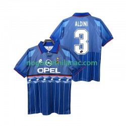 Dres AC Milan ALDINI 3 1995 1996 Retro Gostujući Kratkih Rukava - Muški