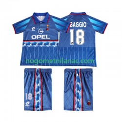 Dres AC Milan BAGGIO 18 1995 1996 Retro Gostujući Kratkih Rukava - Dječji