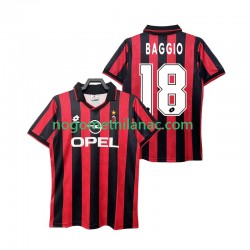 Dres AC Milan BAGGIO 18 1995 1996 Retro Domaći Kratkih Rukava - Muški