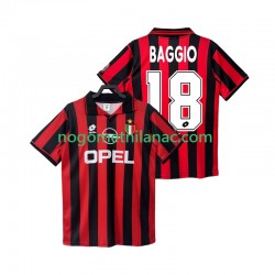 Dres AC Milan BAGGIO 18 1996 1997 Retro Domaći Kratkih Rukava - Muški