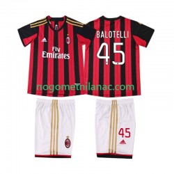 Dres AC Milan BALOTELL 45 2013 2014 Retro Domaći Kratkih Rukava - Dječji