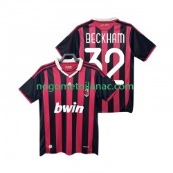Dres AC Milan BECKHAM 32 2009 Retro Domaći 2010 Kratkih Rukava - Muški Dres AC Milan BECKHAM 32 2009 Retro Domaći 2010 Kratkih Rukava - Muški