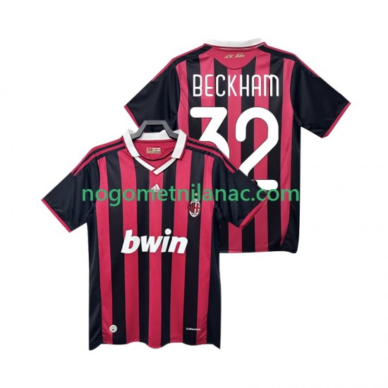 Dres AC Milan BECKHAM 32 2009 Retro Domaći 2010 Kratkih Rukava - Muški