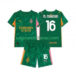 Golmanski Dres - Dres AC Milan Mike Maignan 16 Gostujući 2025-2026 Kratkih Rukava - Dječji