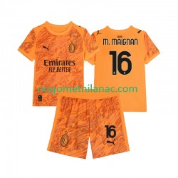 Golmanski Dres - Dres AC Milan Mike Maignan 16 Treći 2025-2026 Kratkih Rukava - Dječji