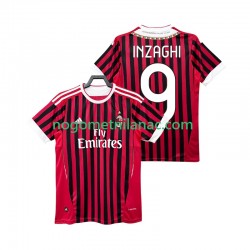 Dres AC Milan INZAGHI 9 2012 Retro Domaći 2011 Kratkih Rukava - Muški Dres AC Milan INZAGHI 9 2012 Retro Domaći 2011 Kratkih Rukava - Muški