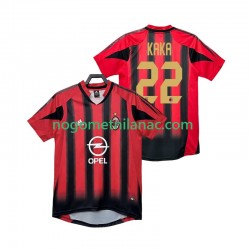 Dres AC Milan KAKA 22 2005 Retro Domaći 2004 Kratkih Rukava - Muški Dres AC Milan KAKA 22 2005 Retro Domaći 2004 Kratkih Rukava - Muški