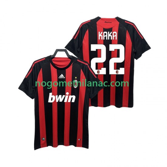 Dres AC Milan KAKA 22 2009 Retro Domaći 2008 Kratkih Rukava - Muški