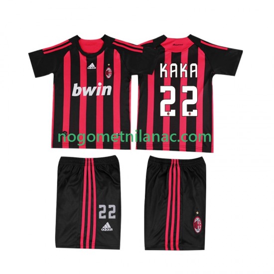 Dres AC Milan KAKA 22 2009 Retro Domaći 2008 Kratkih Rukava - Dječji