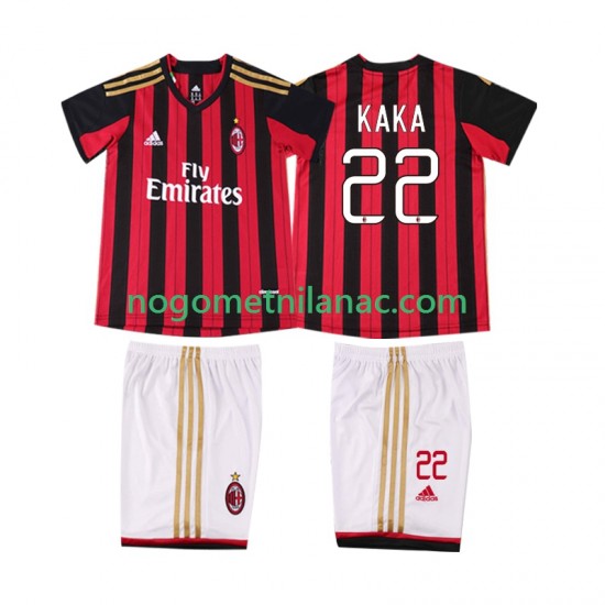 Dres AC Milan KAKA 22 2013 2014 Retro Domaći Kratkih Rukava - Dječji