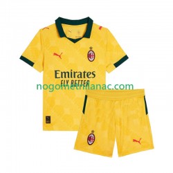 Dres AC Milan Treći 2025-2026 Kratkih Rukava - Dječji