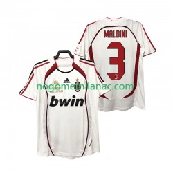 Dres AC Milan MALDINI 3 2007 Retro Gostujući 2006 Kratkih Rukava - Muški