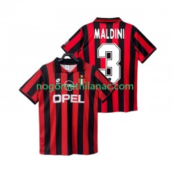 Dres AC Milan MALDINI 3 1996 1997 Retro Domaći Kratkih Rukava - Muški Dres AC Milan MALDINI 3 1996 1997 Retro Domaći Kratkih Rukava - Muški