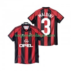Dres AC Milan MALDINI 3 Retro Domaći 1998 1999 Kratkih Rukava - Muški