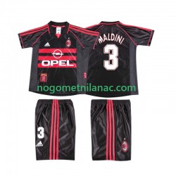 Dres AC Milan MALDINI 3 Retro Treći 1998 1999 Kratkih Rukava - Dječji