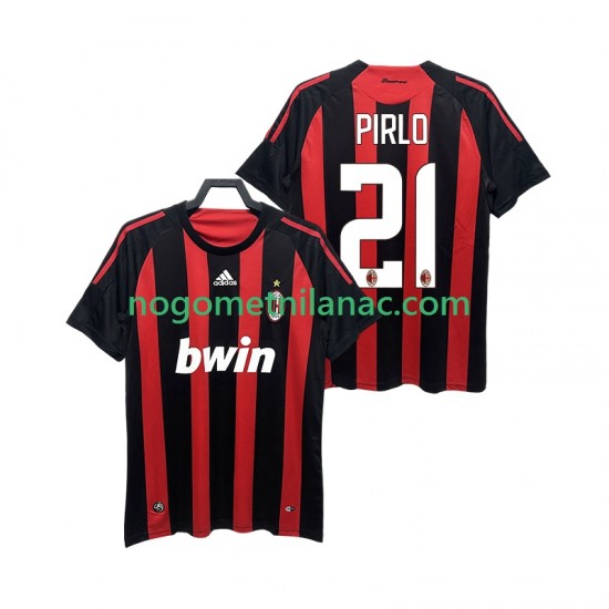 Dres AC Milan RIRLO 21 2009 Retro Domaći 2008 Kratkih Rukava - Muški