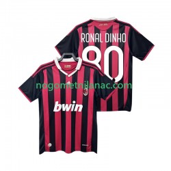 Dres AC Milan RONALDINHO 80 2009 Retro Domaći 2010 Kratkih Rukava - Muški