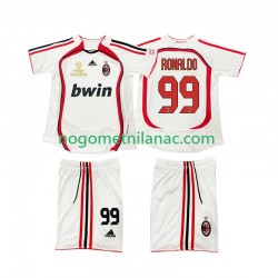 Dres AC Milan RONALDO 9 2007 Retro Gostujući 2006 Kratkih Rukava - Dječji Dres AC Milan RONALDO 9 2007 Retro Gostujući 2006 Kratkih Rukava - Dječji