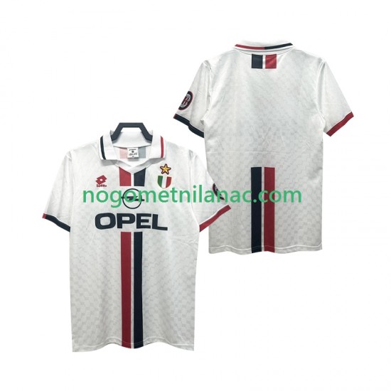 Dres AC Milan 1996 1997 Retro Gostujući Kratkih Rukava - Muški